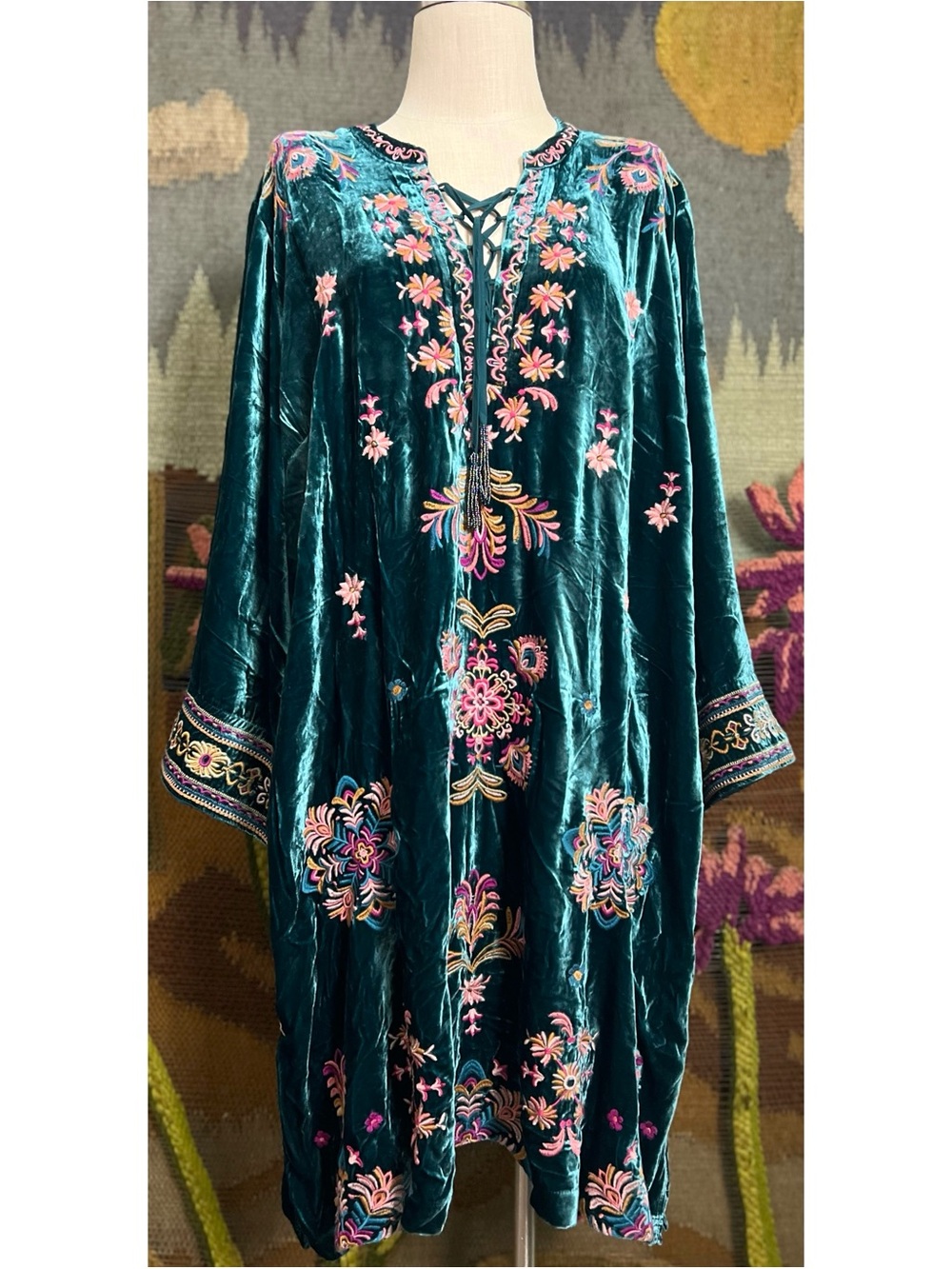 Johnny Was Brandi Velvet Dress 3X